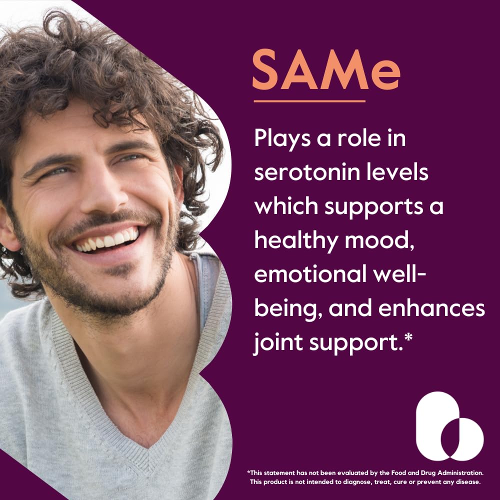 BESTVITE SAM-e 200mg Stabilized - 60 Vegetarian Capsules - image 2