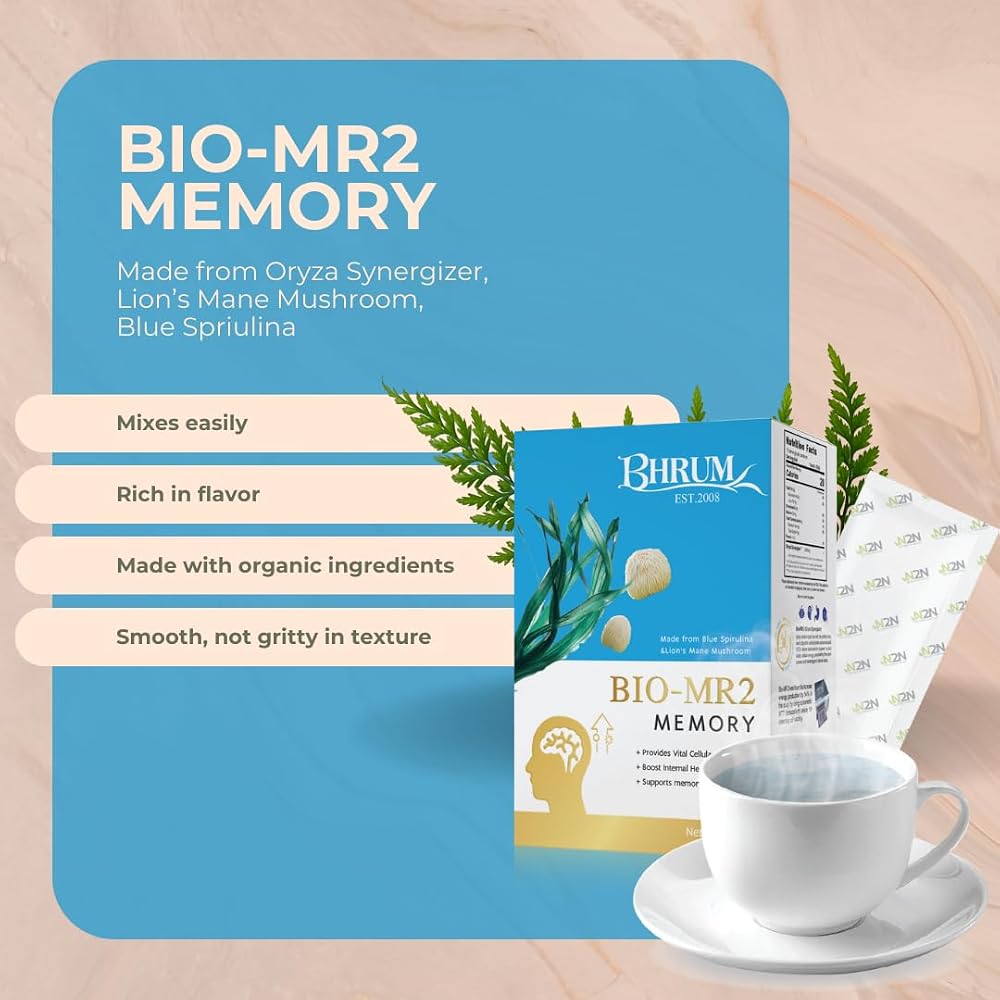 Bhrum Bio-MR2 Memory Mushroom Powder for Focus - 180g - image 2