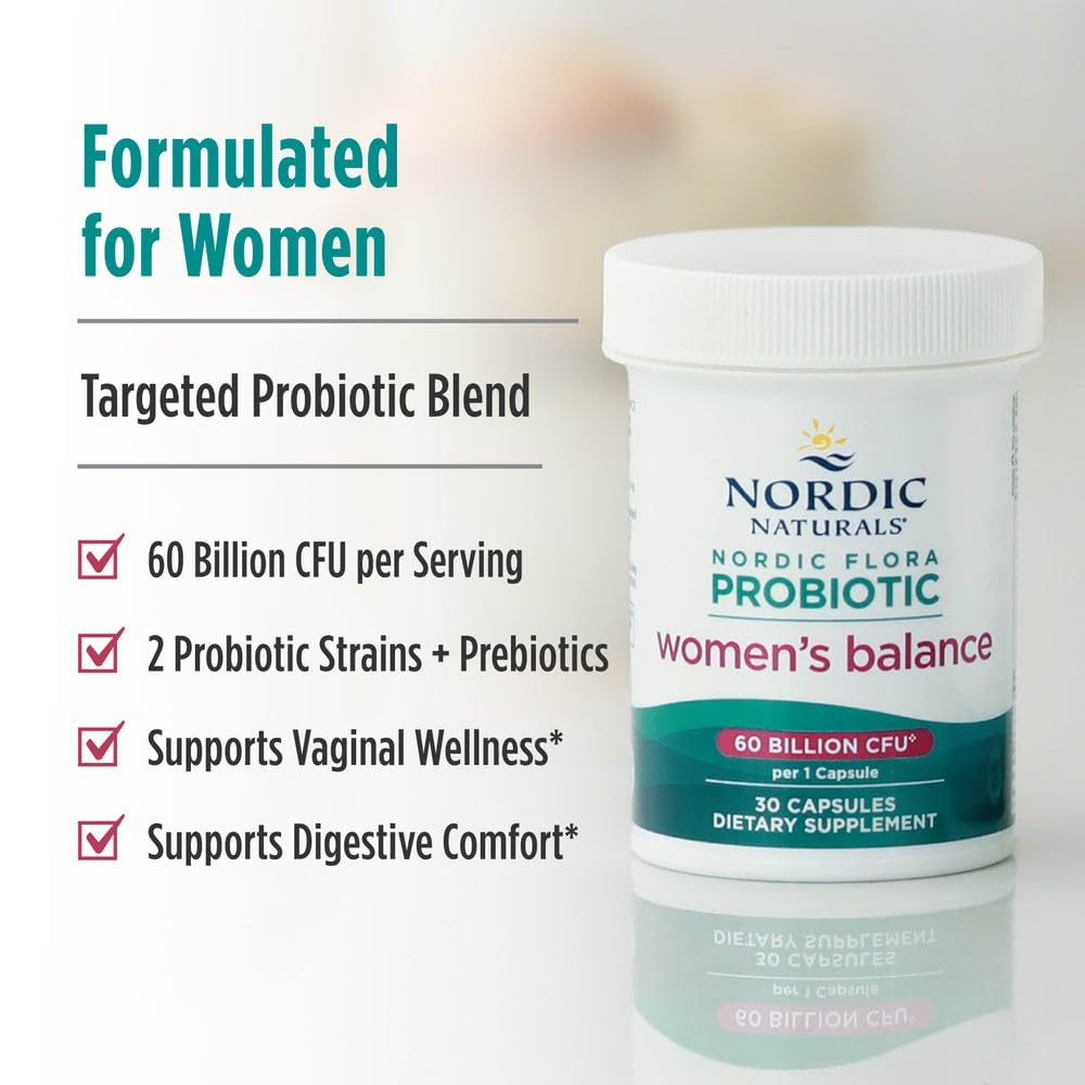 Nordic Naturals Nordic Flora Probiotics - Strains for Immune