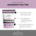 Lone Star Botanicals Pure Ashwagandha Extract Powder - 100g - image 3