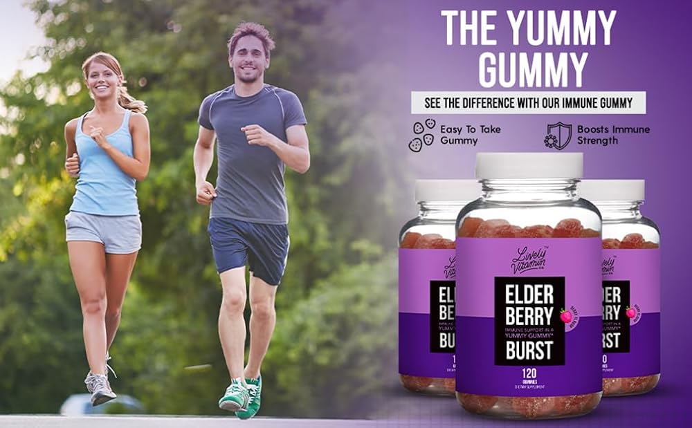 LIVELY VITAMIN CO. Elderberry Burst Gummies Immune Support - 120 Count - image 6