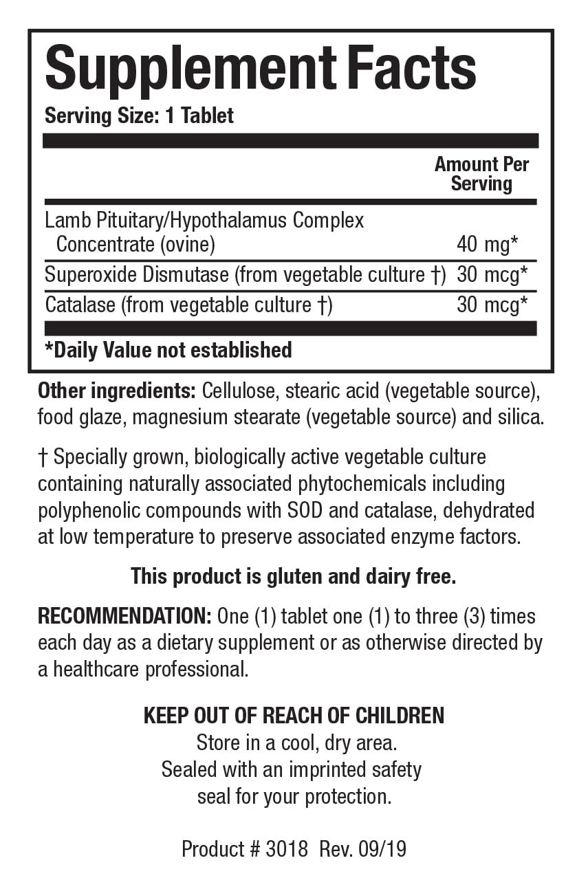 BIOTICS RESEARCH Cytozyme PT HPT Pituitary Hypothalamus - 180 Tablets - image 4