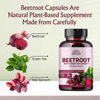 Hebhac Herbs Beetroot Powder Capsules 1000 mg - 120 Capsules - image 6