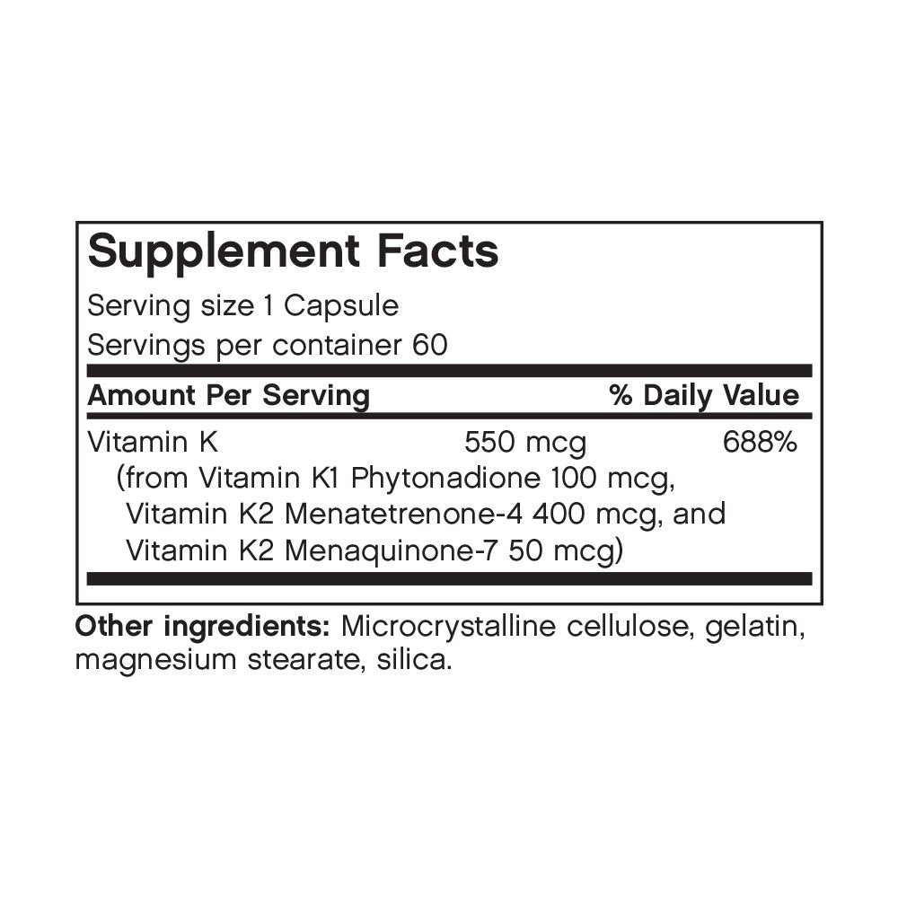 Futurebiotics Vitamin K Triple Play - 60 Capsules - image 2