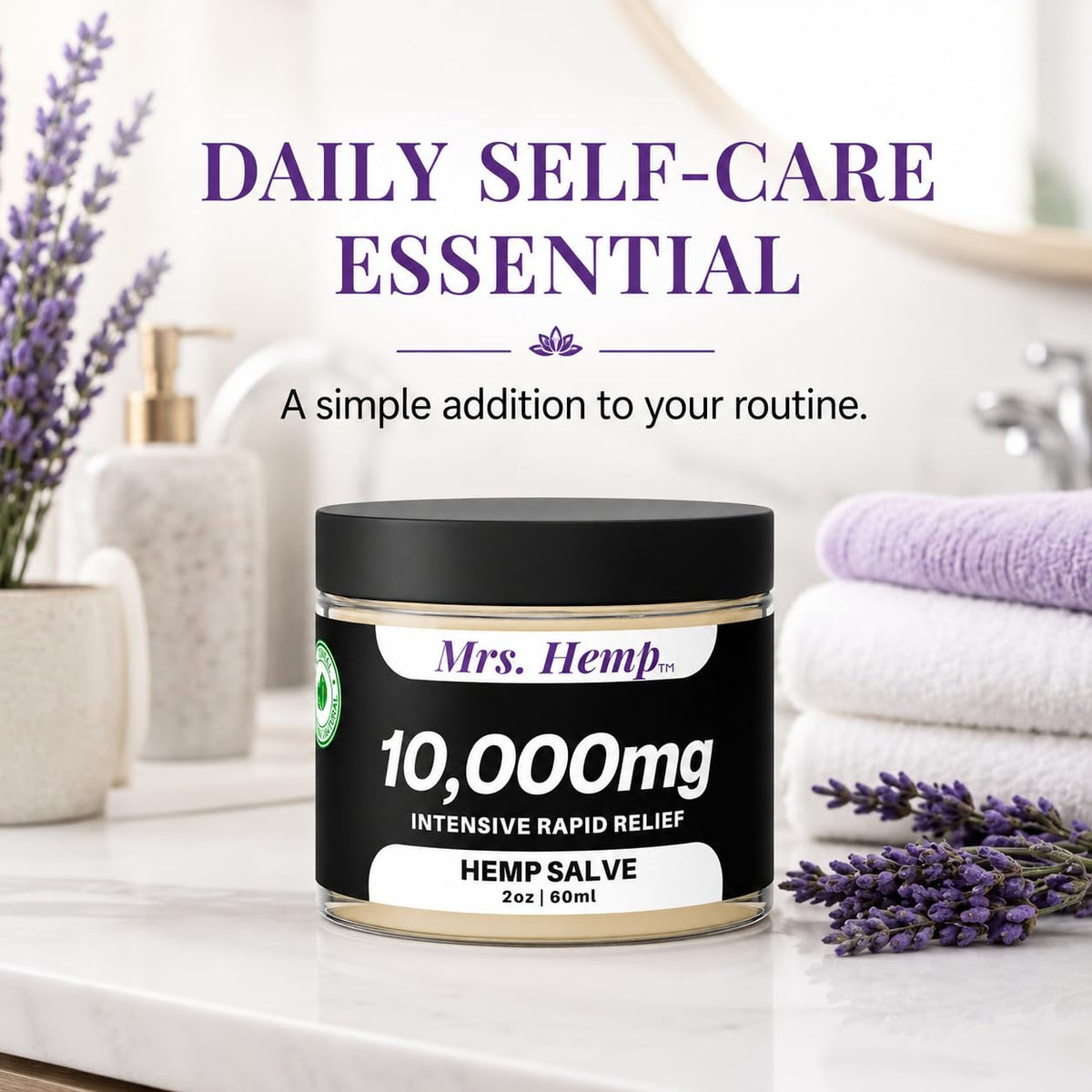 MRS. HEMP Extra Strength Hemp Salve - 2 oz - image 6