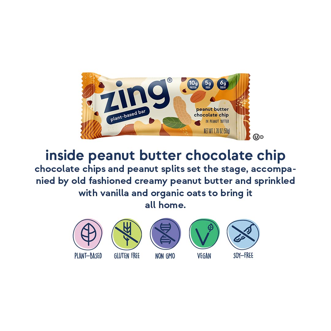 Zing Bars Plant Based Protein Bar