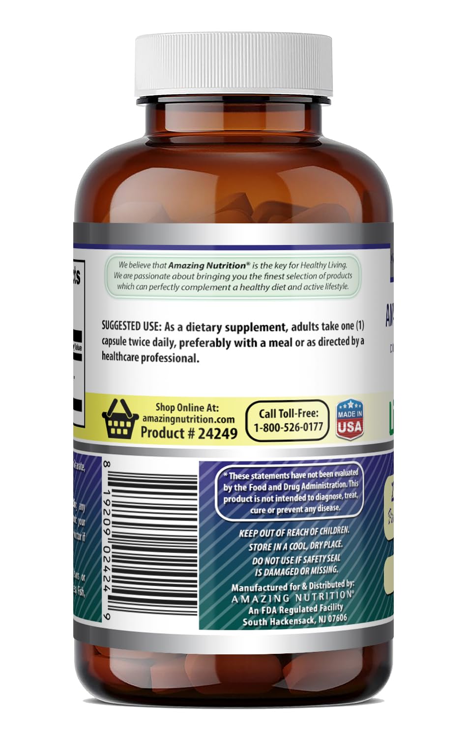 Amazing Nutrition Alpha Lipoic Acid 200 Mg - 60 Capsules - image 5
