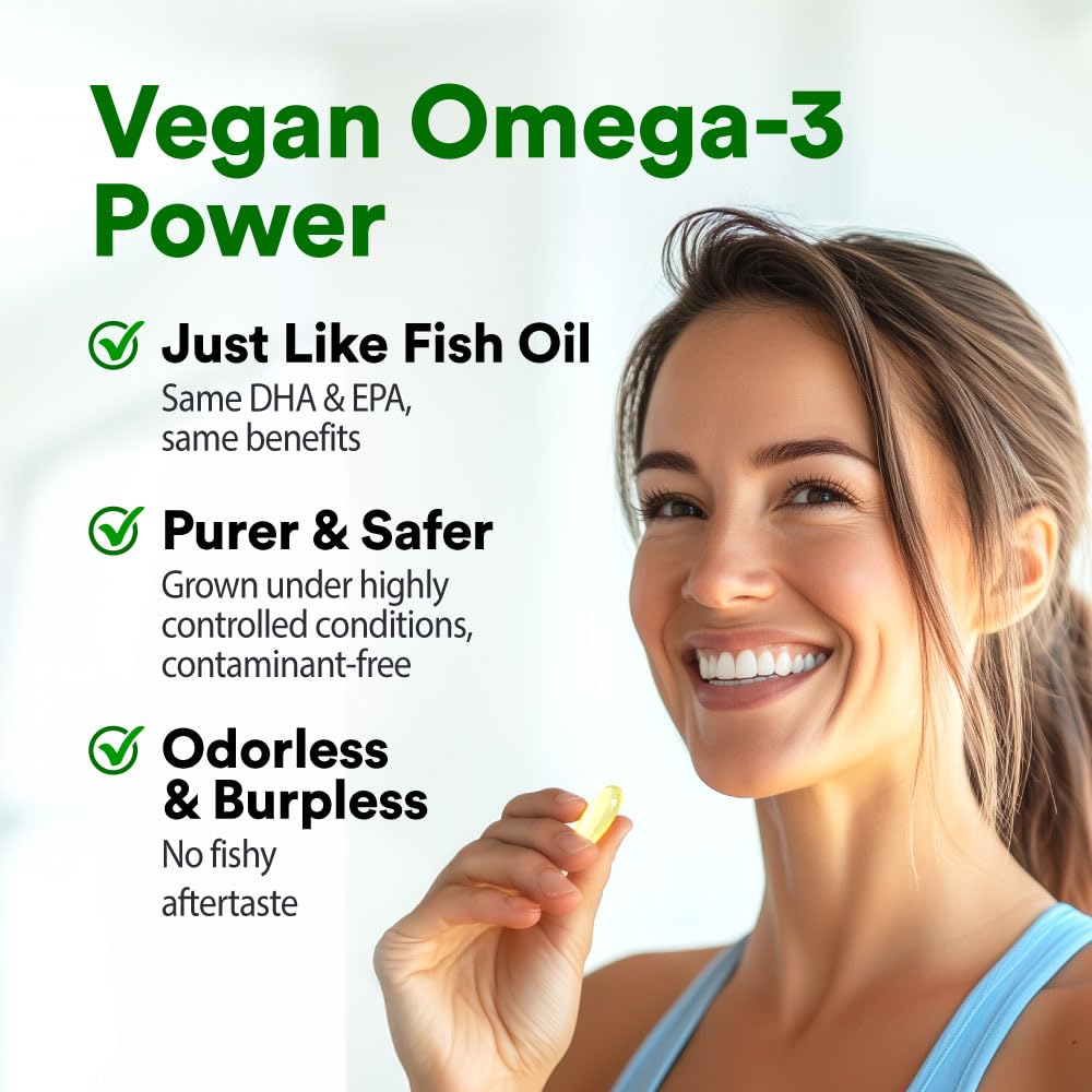 LABO Nutrition OmaxPure Vegan Omega-3 Algae Oil 1000mg - 120 Softgels - image 4