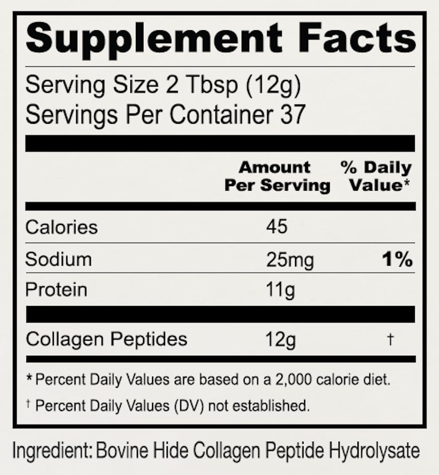 Anthony's Collagen Peptide Powder, Hydrolyzed - 1 lb - image 3