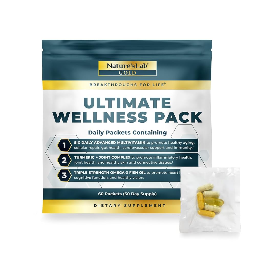 Nature's Lab Daily Vitamin Packs for Men & Women - 60 Packets