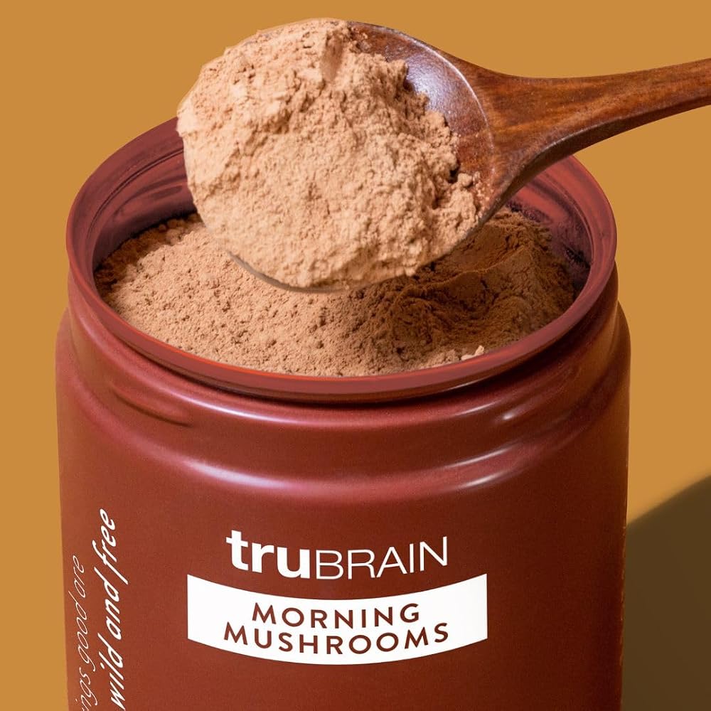 TruBrain Morning Mushrooms Coffee Alternative Powder - 6.4 oz - image 2