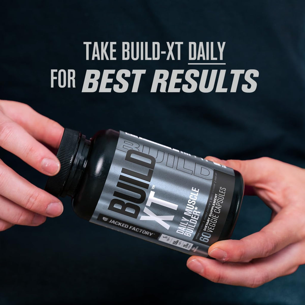 Jacked Factory Build-XT Muscle Builder - 120 Vegetarian Capsules - image 5