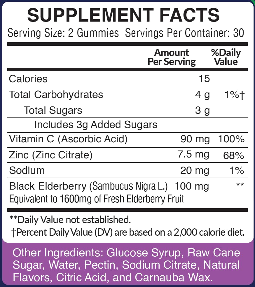 VitaVita Nutritions Adult Immunity Gummy - 60 Count - image 3