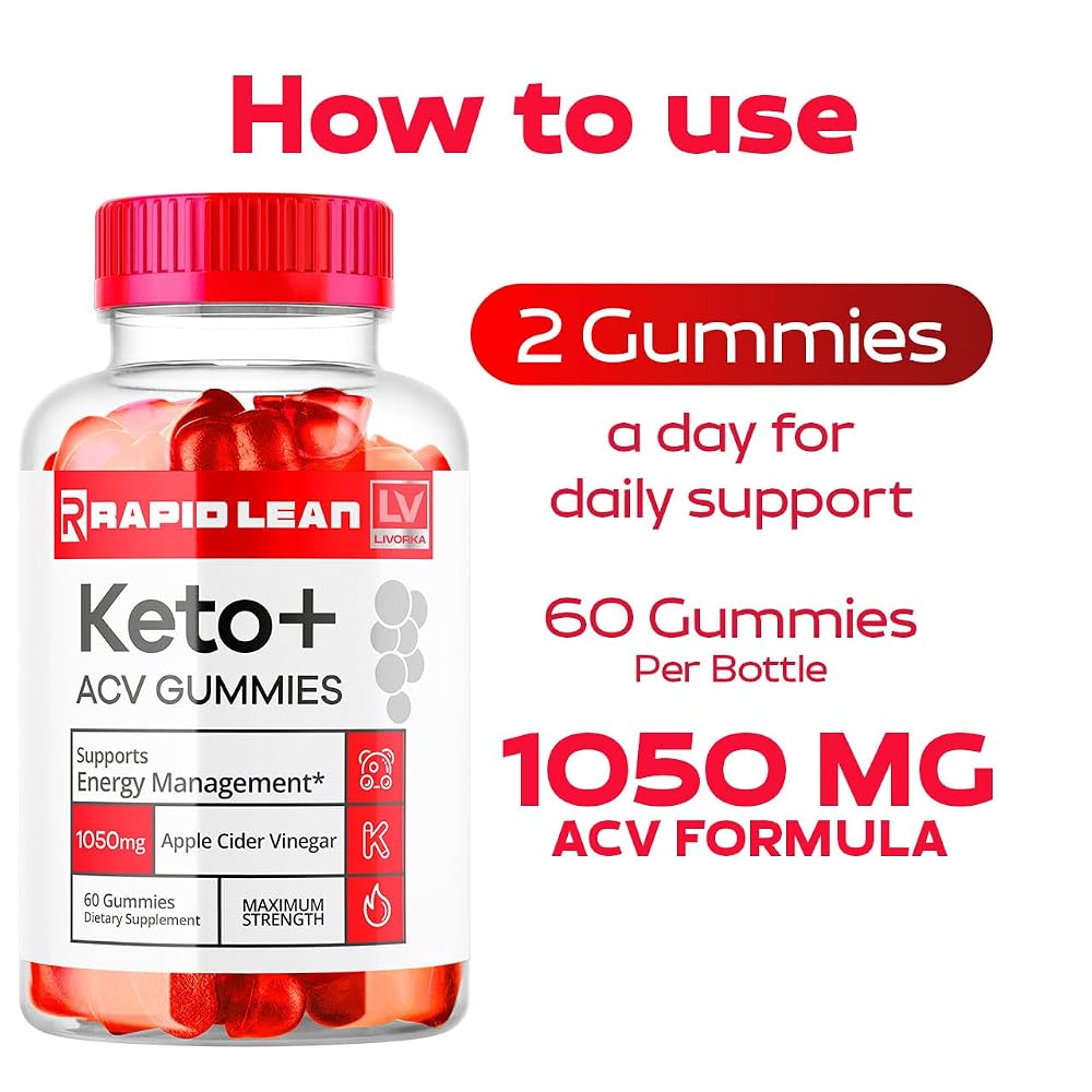 LIVORKA Rapid Lean Keto ACV Gummies Weight Loss Support - 60 Gummies - image 3