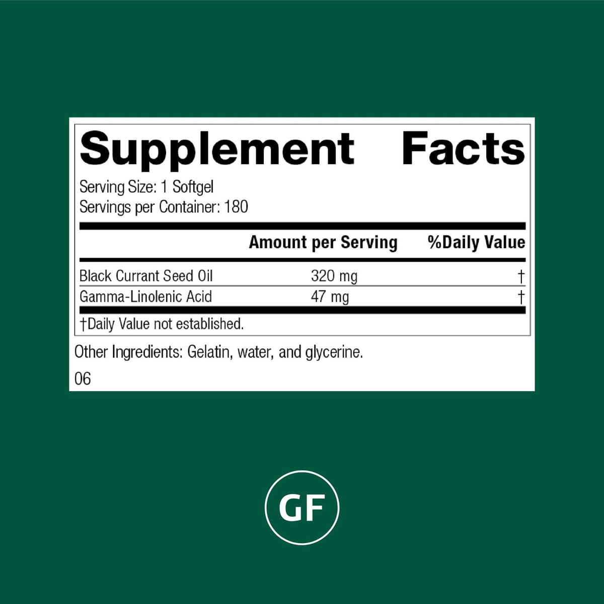 Standard Process Black Currant Seed Oil Tissue Repair Aid - 180 Softgels - image 2