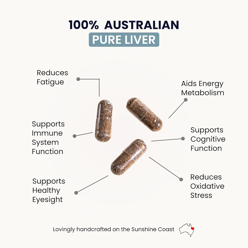Organic Collagen Australia Pure Liver Capsules - 120 Capsules - image 3
