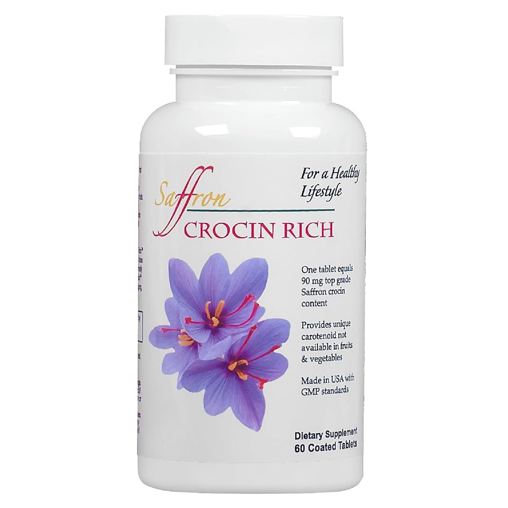 Saffron Health Sciences 75% Crocin Eye Supplement - 60 Tablets