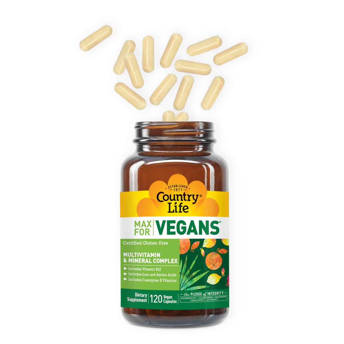 Country Life Max for Vegans Multivitamin - 120 Capsules - image 3