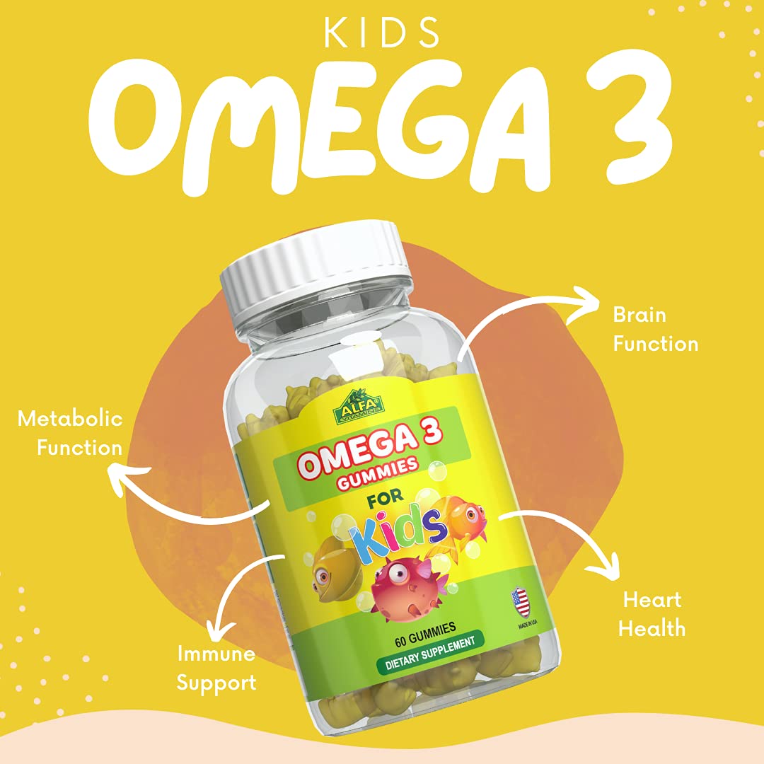 ALFA VITAMINS Omega 3 Kids Gummies Brain Development - 60 Gummies - image 3