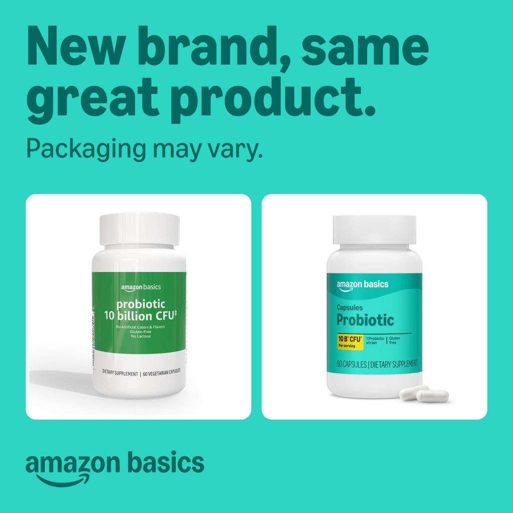 Amazon Basics Daily Probiotic 10 Billion CFU - 60 Capsules - image 2