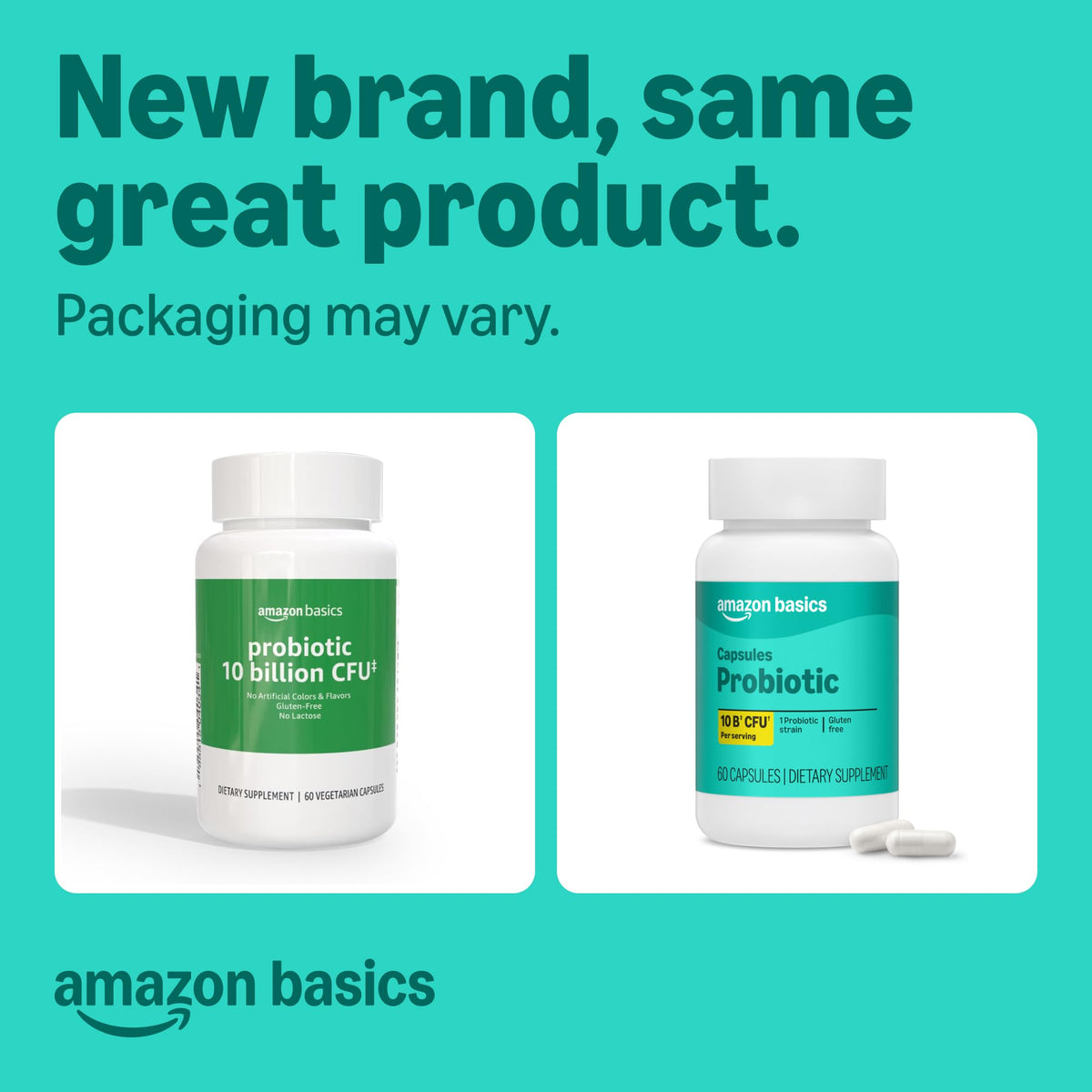 Amazon Basics Daily Probiotic 10 Billion CFU - 60 Capsules - image 2