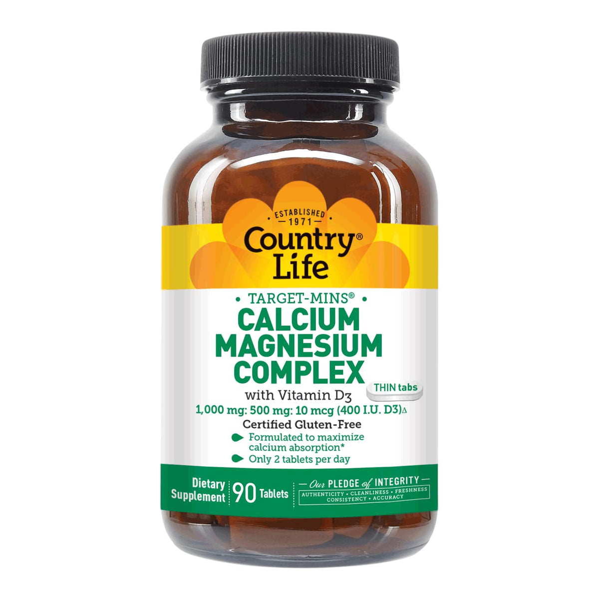 Country Life Target Mins Calcium-Magnesium Zinc with Vitamin D