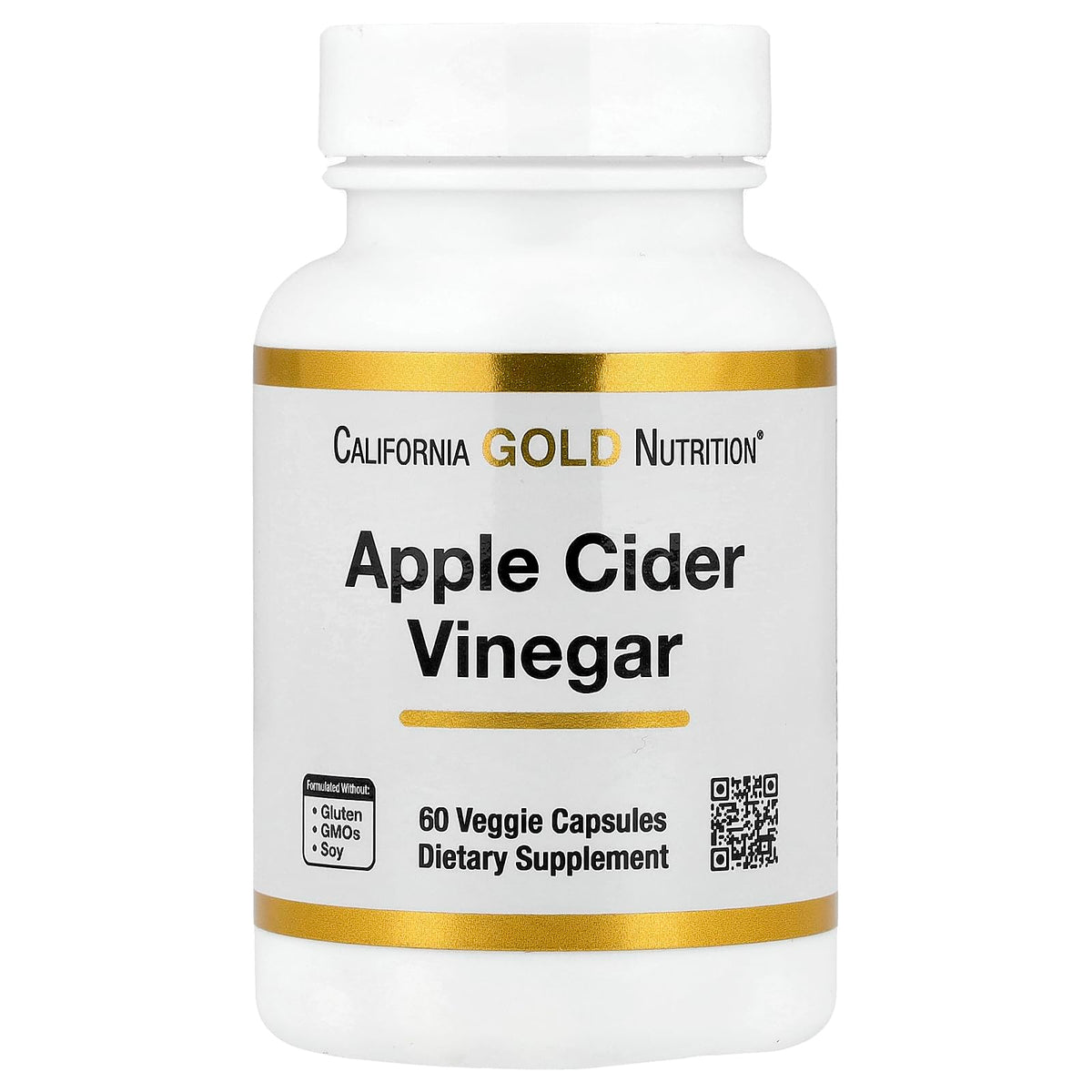 California Gold Nutrition Apple Cider Vinegar - 60 Vegetarian Capsules