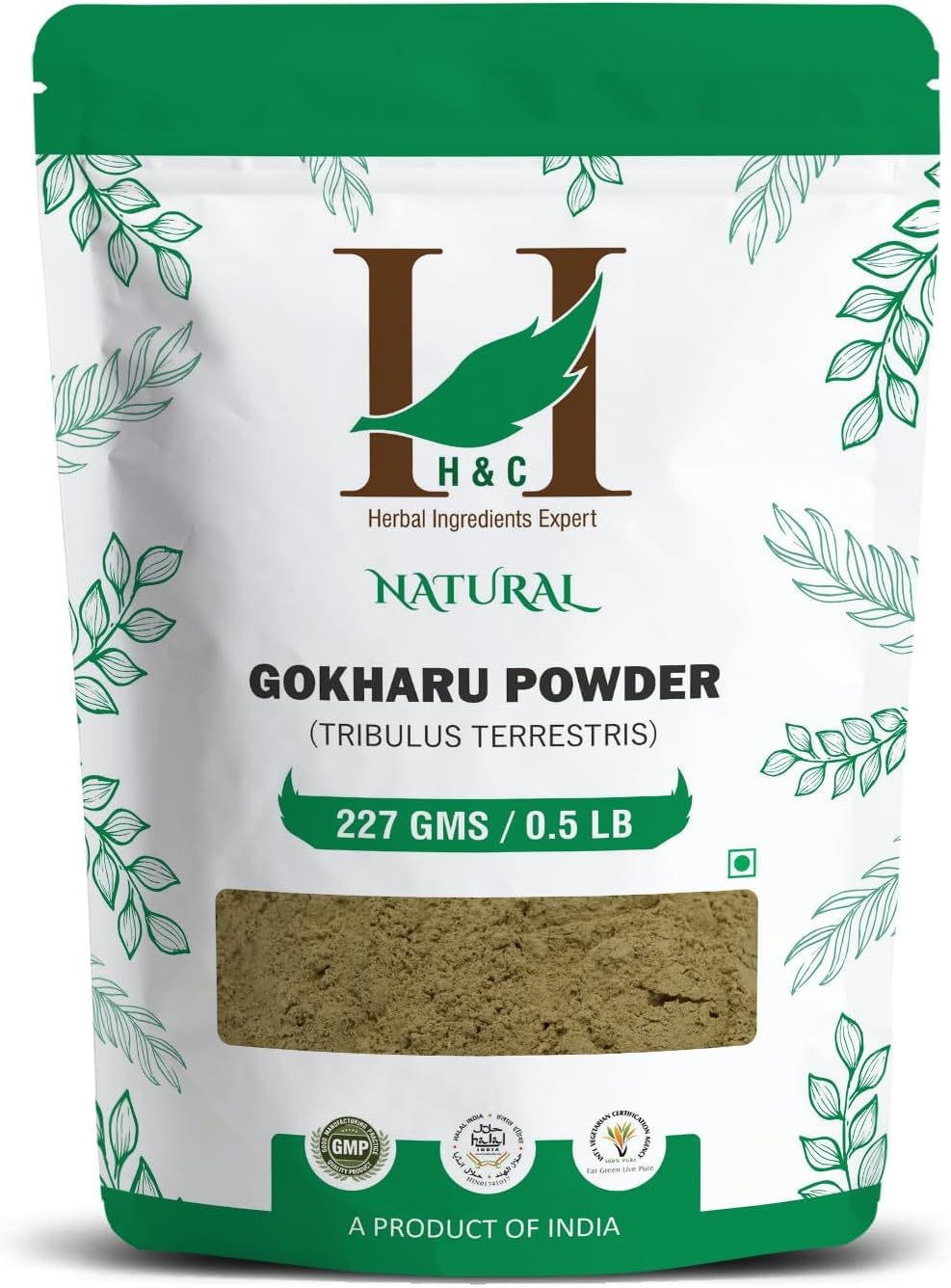 H&C Natural Grown Tribulus Terrestris Powder - 227g