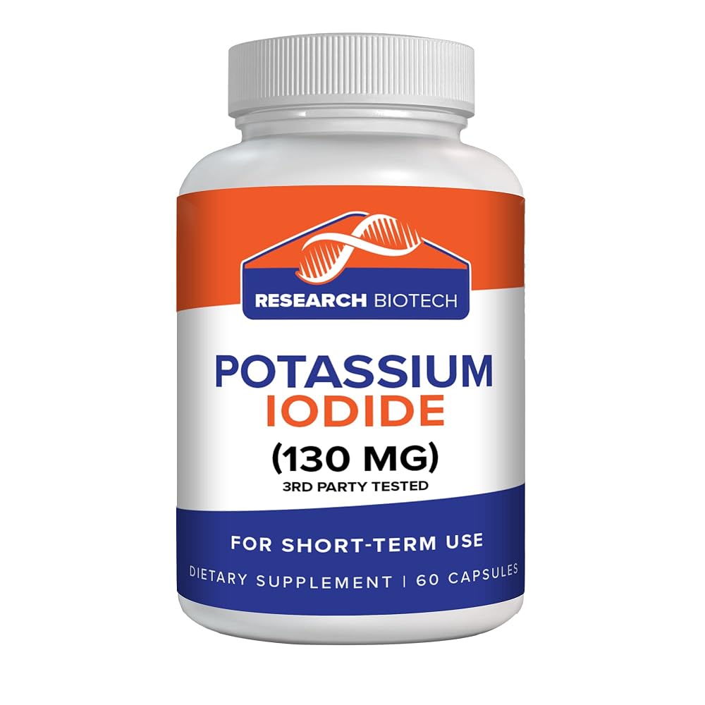 Research Biotech Group Potassium Iodide 130mg Thyroid Support - 60 Capsules