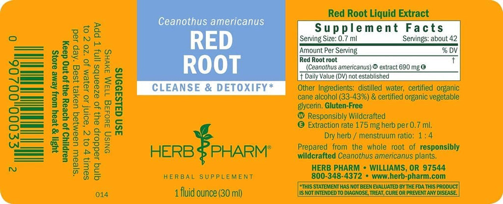 Herb Pharm Red Root Liquid Extract for Cleansing - 1 Fl Oz - image 2