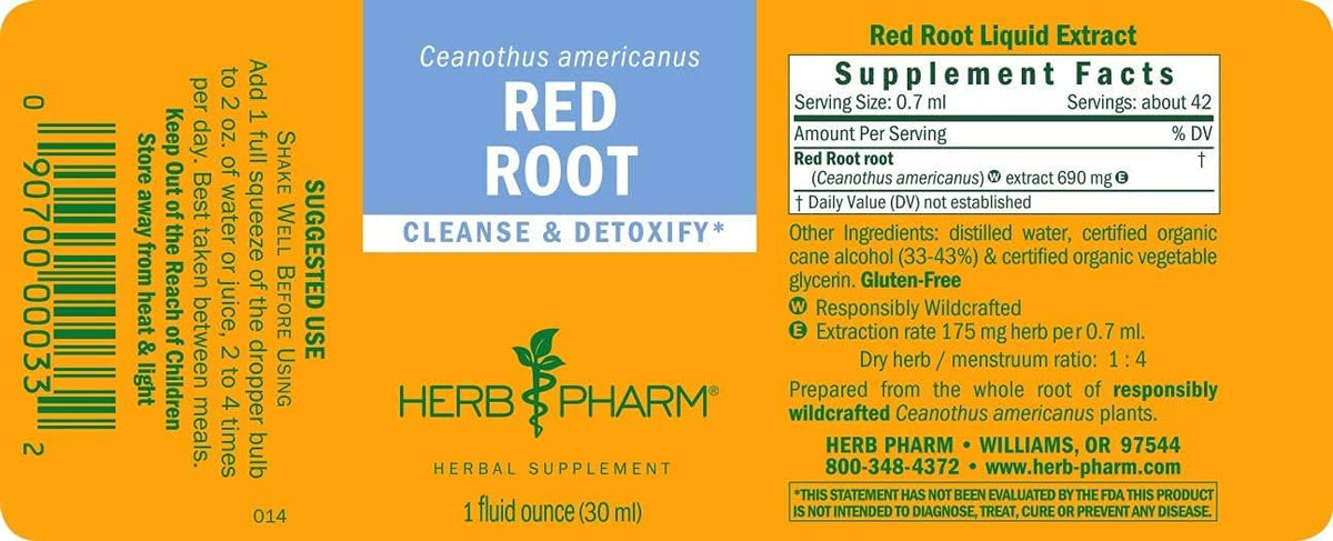 Herb Pharm Red Root Liquid Extract for Cleansing - 1 Fl Oz - image 2