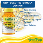 Greenfield Nutritions Halal Vitamin D3 2000 IU - 120 Softgels - image 4