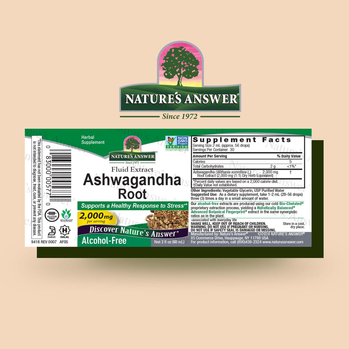 Nature's Answer Ashwagandha Root Liquid Extract - 2 Fl Oz (Pack of 3) - image 2