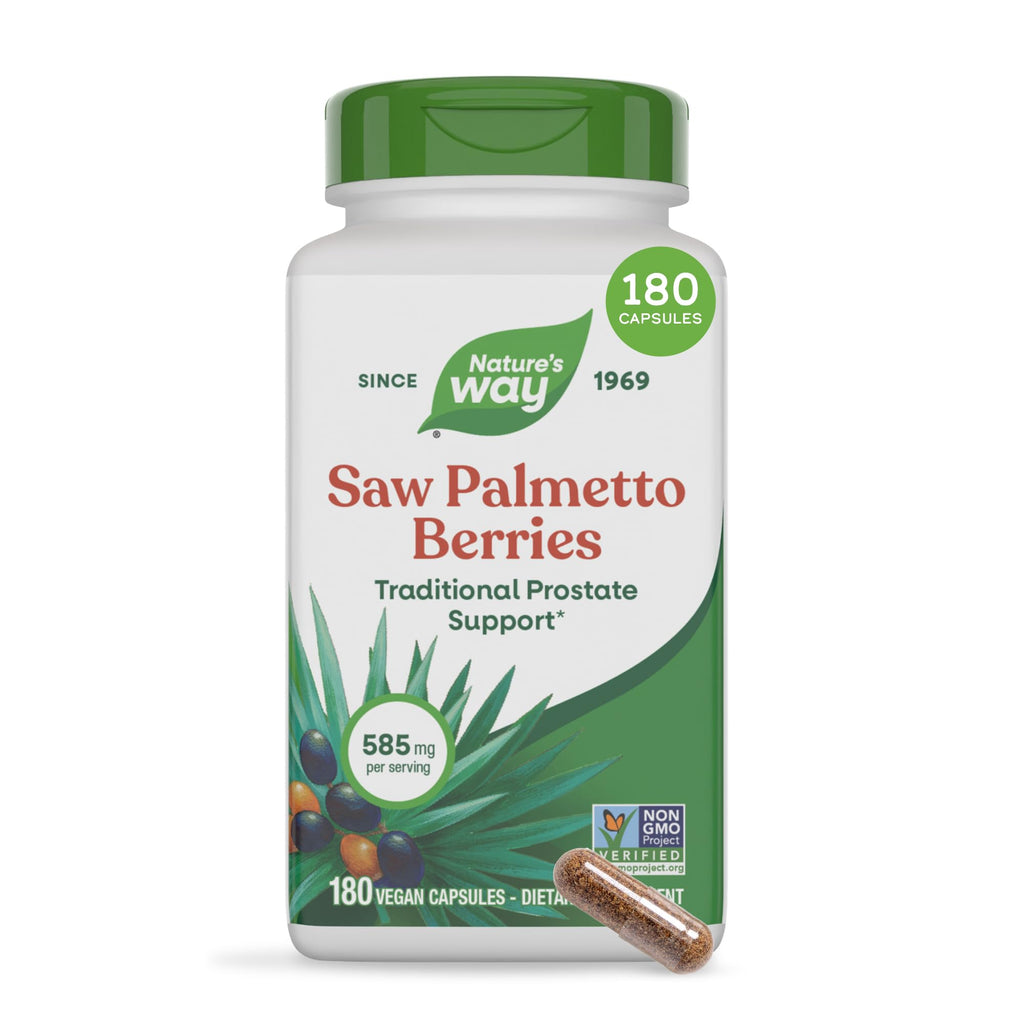 Nature's Way Saw Palmetto Berries; 585 mg; Non-GMO Project Verified;