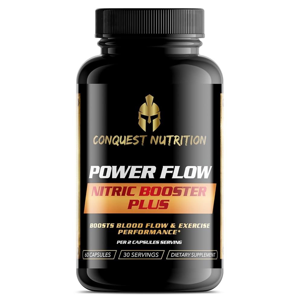 Conquest Nutrition Power Flow Nitric Booster - 60 Vegetarian Capsules