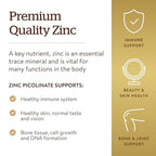 Solgar Zinc Picolinate 22 mg Immune Support - 100 Tablets - image 3