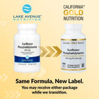 Lake Avenue Sunflower Phosphatidylserine 100 mg - 120 Vegetarian Capsules - image 3