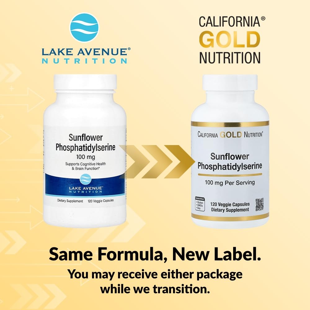 Lake Avenue Sunflower Phosphatidylserine 100 mg - 120 Vegetarian Capsules - image 3