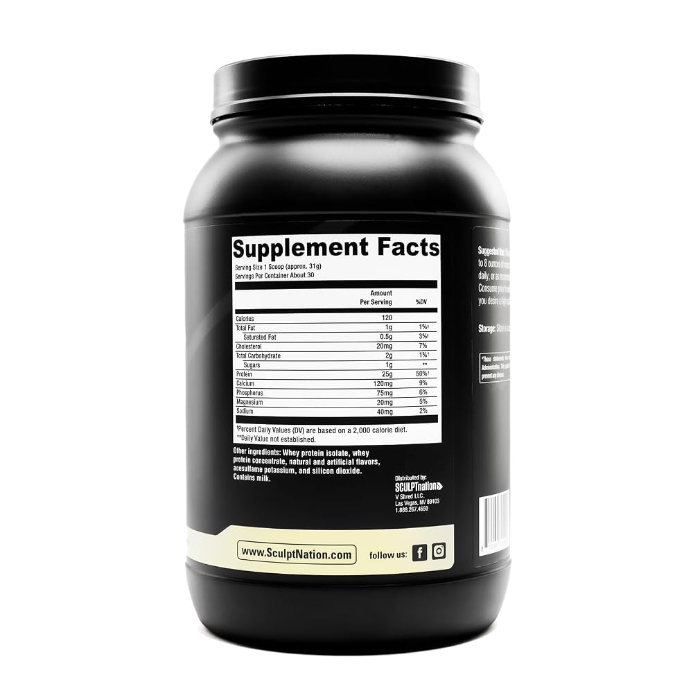 Sculpt Nation Whey Protein Powder Vanilla with BCAAs - 30 Servings - image 5