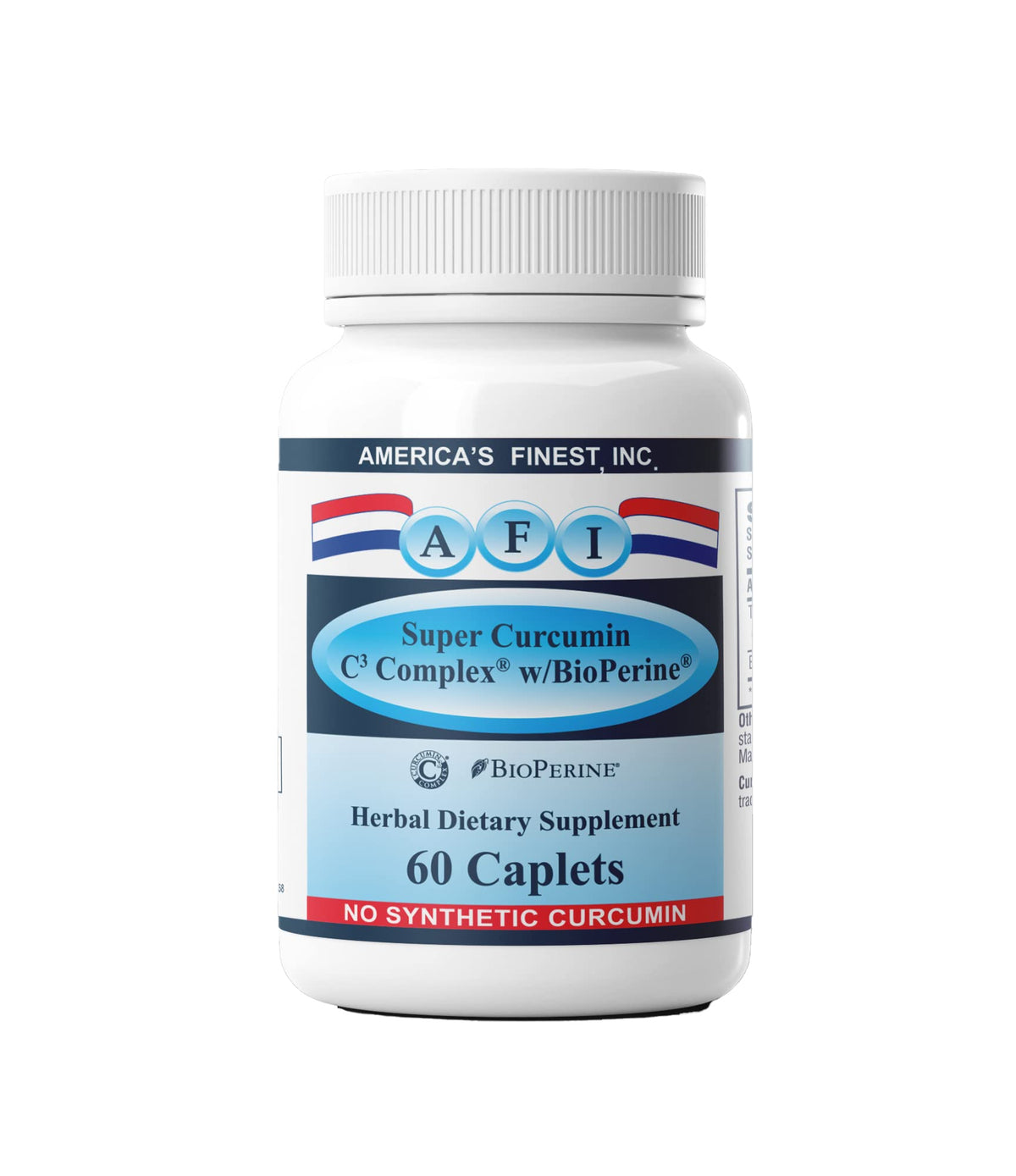 AFI America's Finest Inc Super Curcumin C3 Complex 1000mg - 60 Caplets