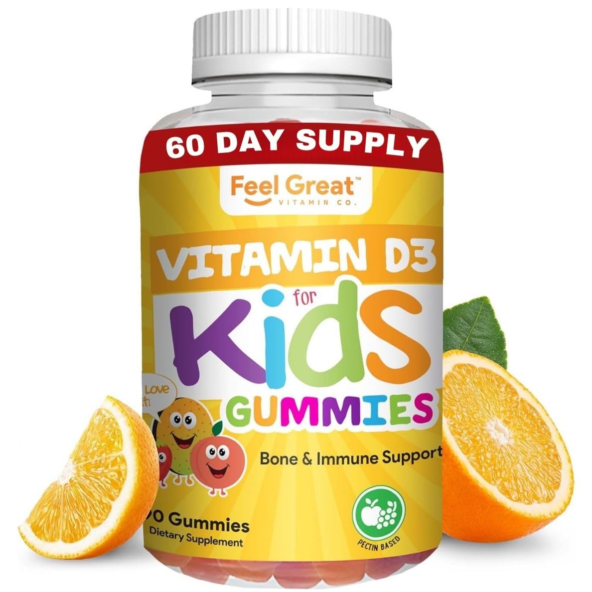 The Feel Great Vitamin Company Feel Great Kids Vitamin D3 1000 IU