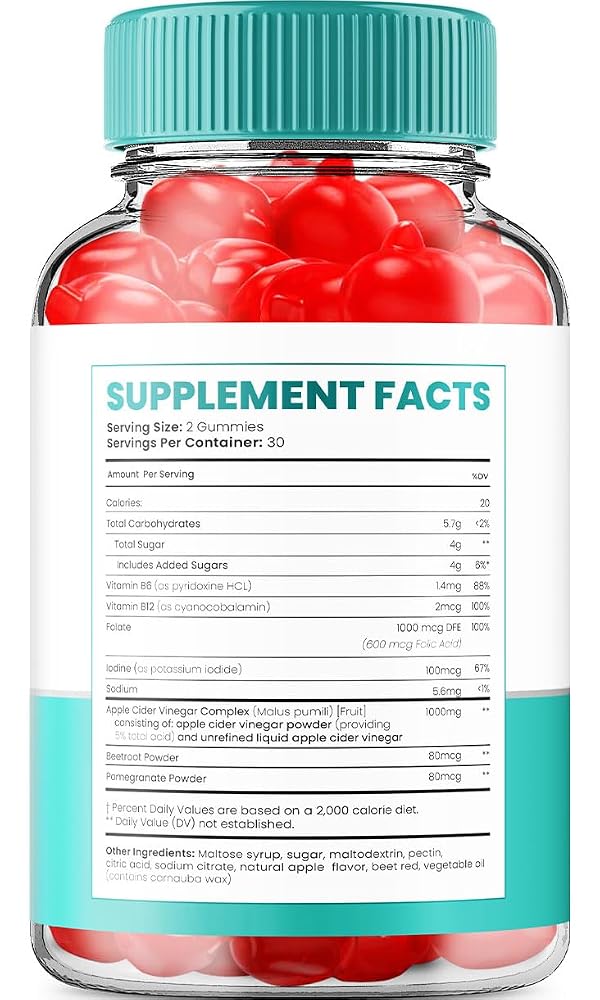 Indelo Keto Raw ACV Gummies with Vitamin B12 - 120 Gummies - image 2