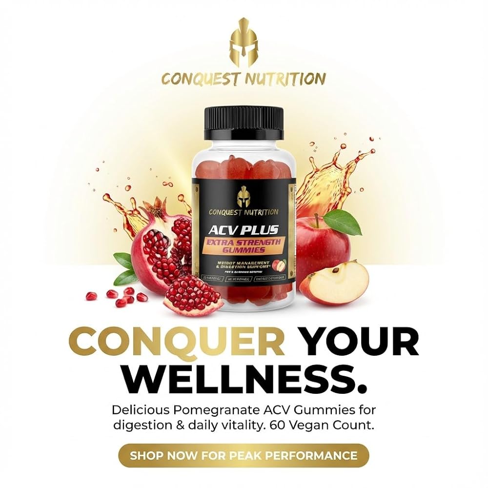 Conquest Nutrition ACV Plus 1000mg Apple Cider Vinegar Gummies - 60 Count - image 7