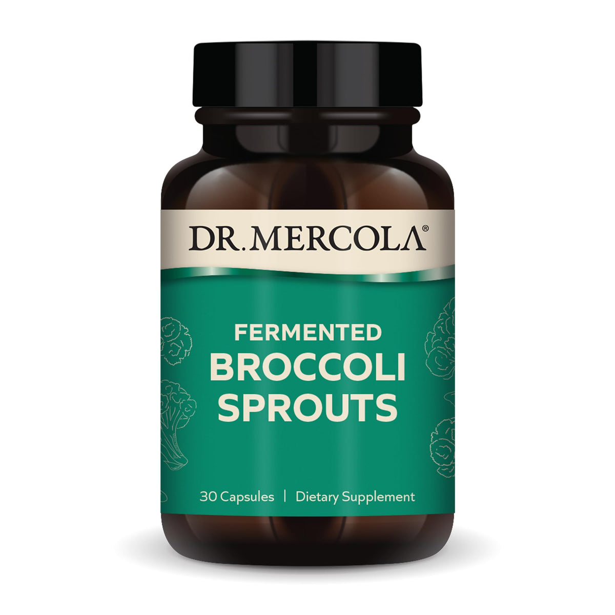 Dr. Mercola Organic Fermented Broccoli Sprouts - 30 Capsules