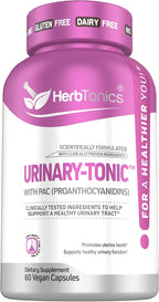 Herbtonics UTI Urinary Tract Cleanse Cranberry Pills 36mg PAC - 60 Capsules