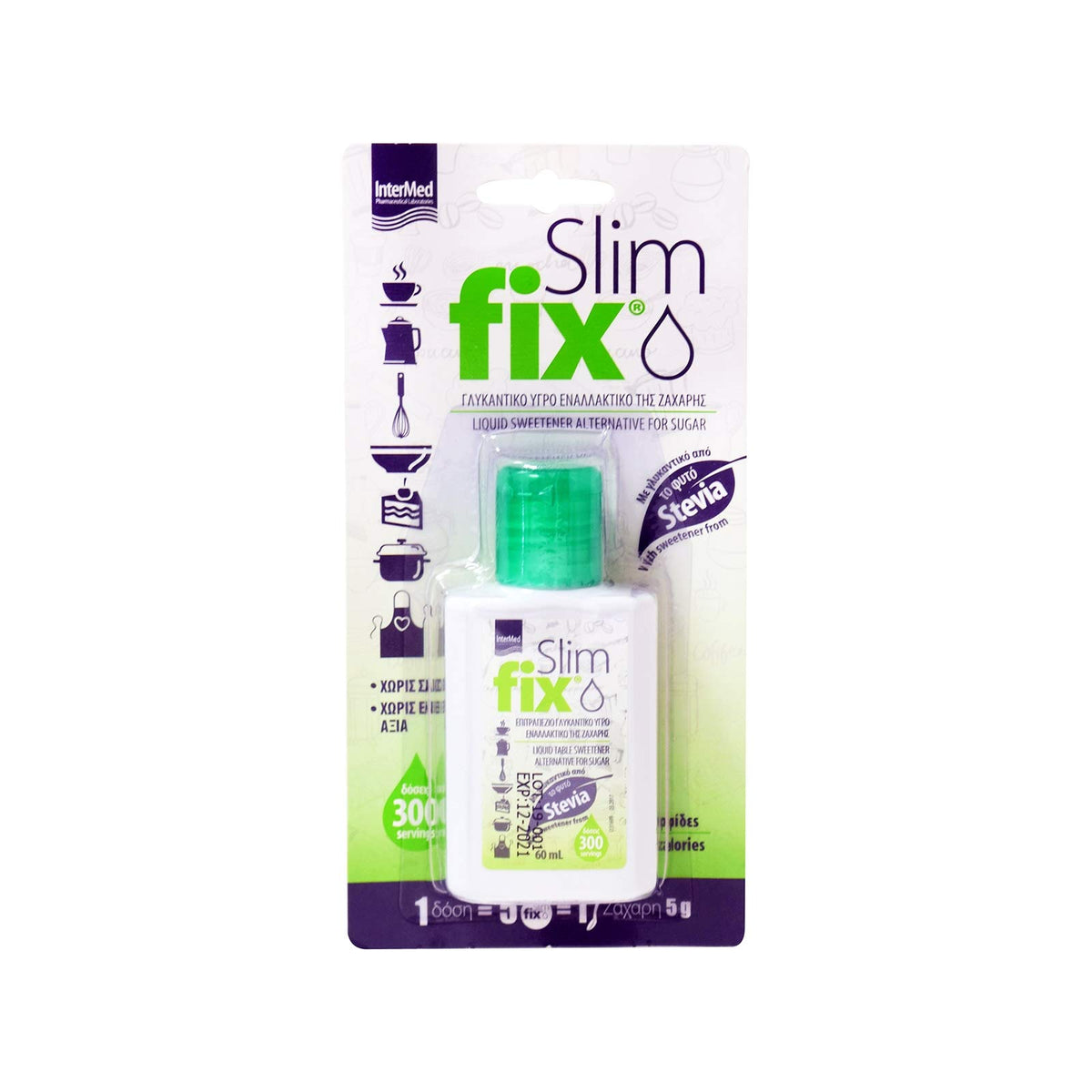 INTERMED Stevia Slim Fix Sweetening Liquid - 2 x 60ml