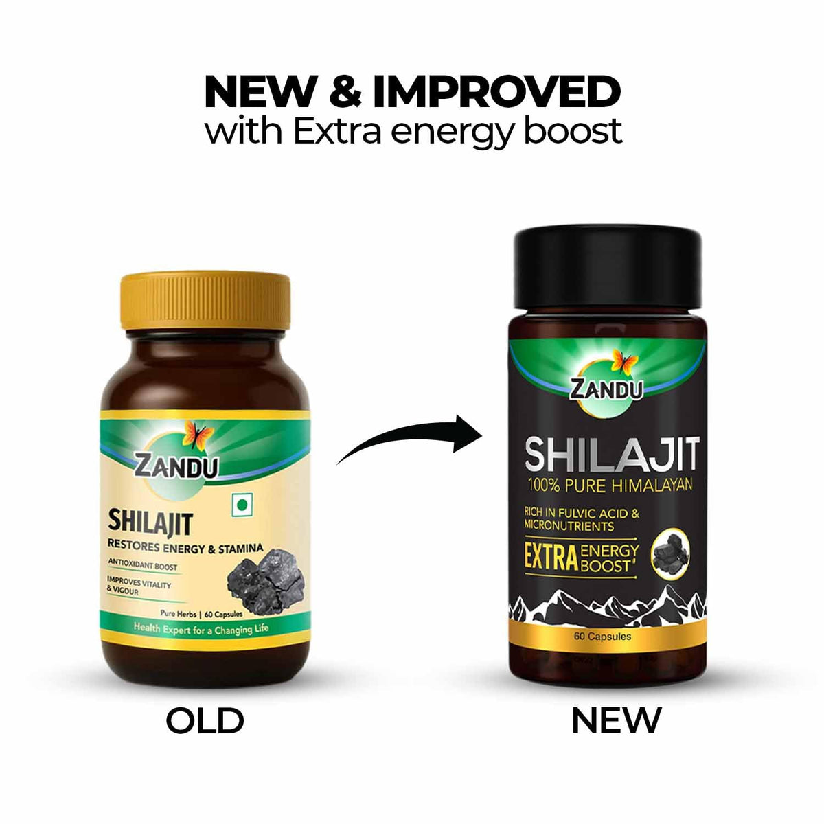 Zandu Shilajit Capsules for Energy & Strength - 60 Capsules - image 2