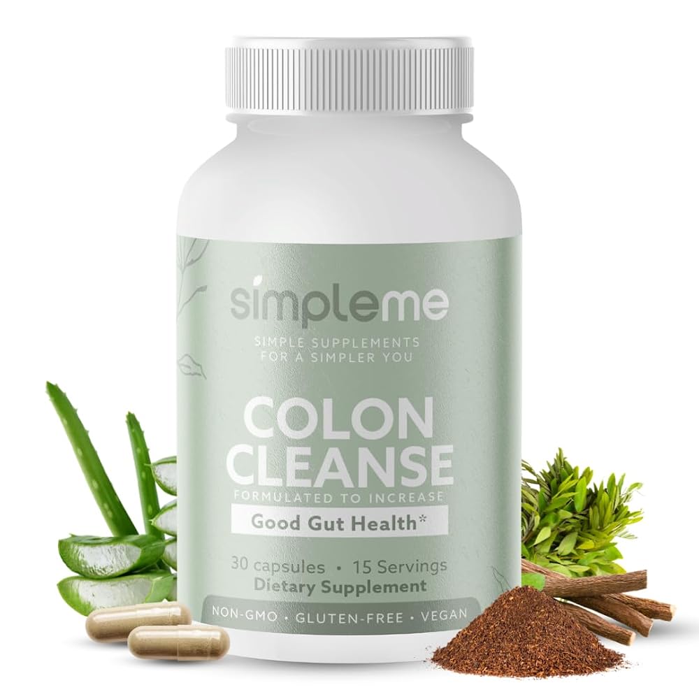 SIMPLEME Colon Cleanse Detox Capsules - 30 Capsules