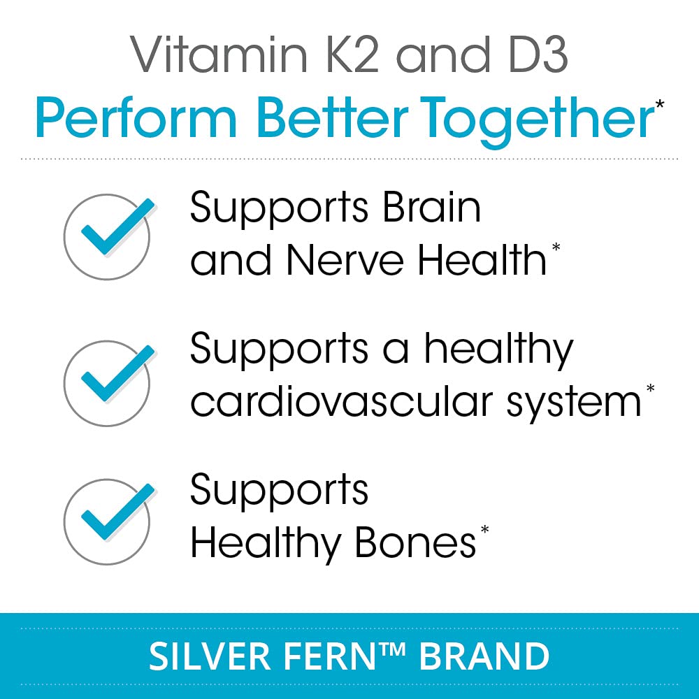 Silver Fern Vitamin K2-D3 Supplement Brand - Natural