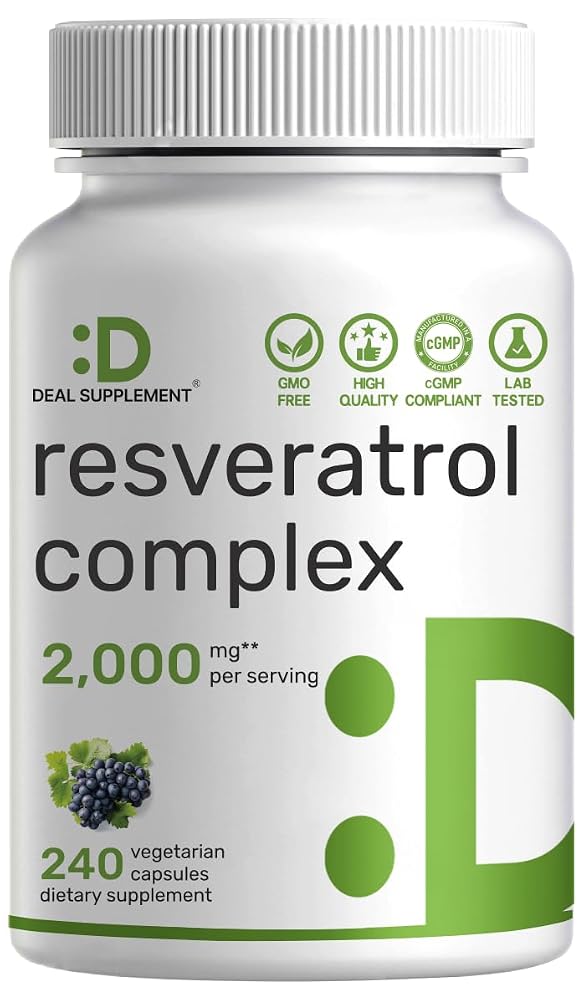 DEAL SUPPLEMENT Resveratrol Complex - 240 Vegetarian Capsules